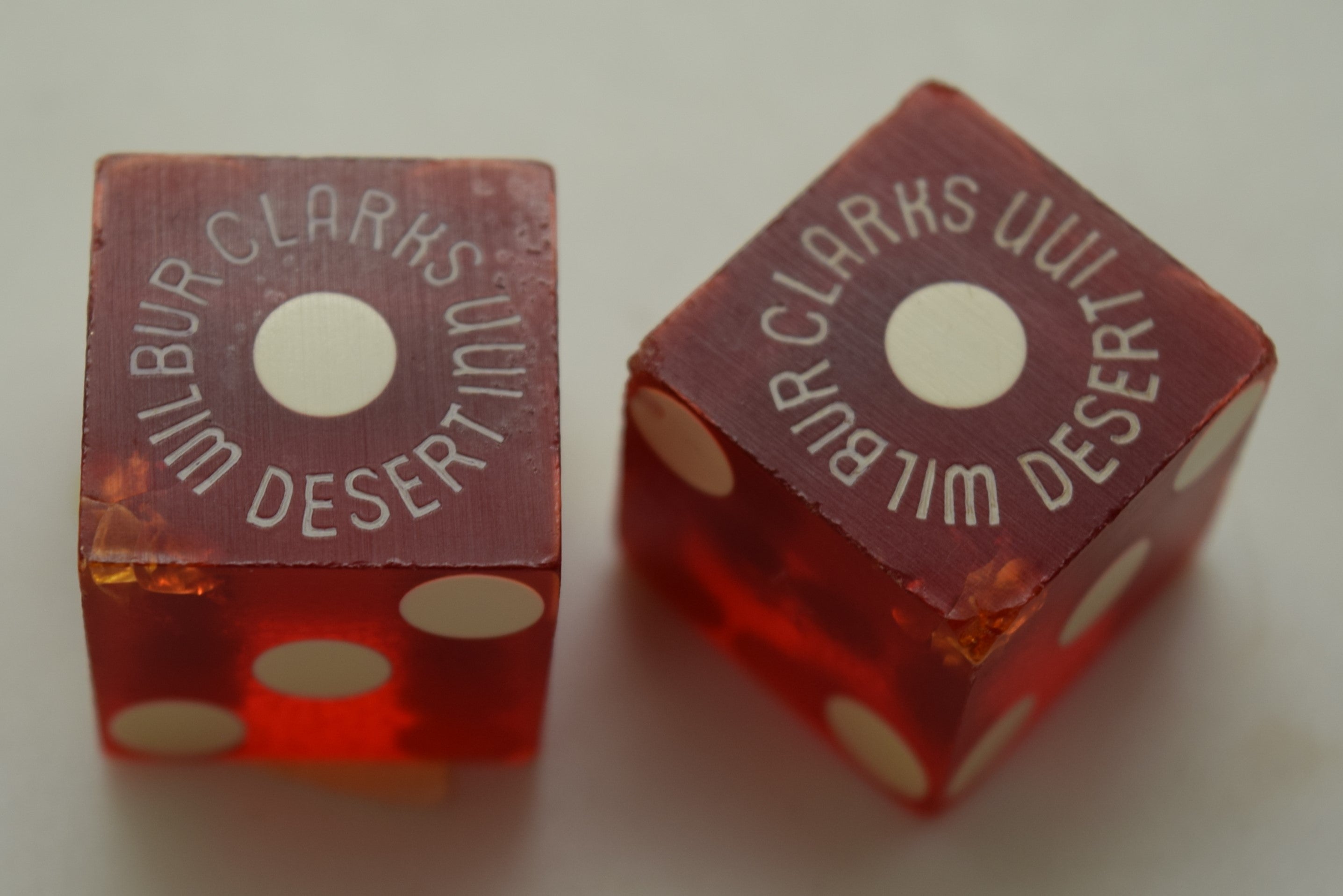 Desert Inn Casino Las Vegas Nevada Red Dice Pair