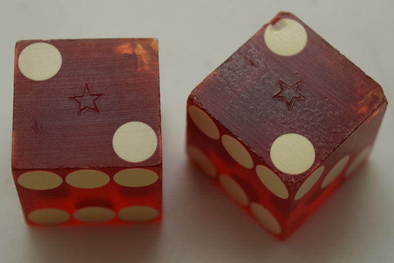 Desert Inn Casino Las Vegas Nevada Red Dice Pair