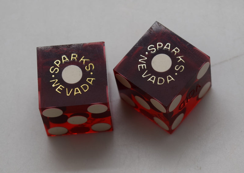 Silver Club Casino Sparks Nevada Dice Pair Red