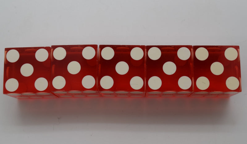 Mirage Casino Stick of 5 Dice Las Vegas Nevada