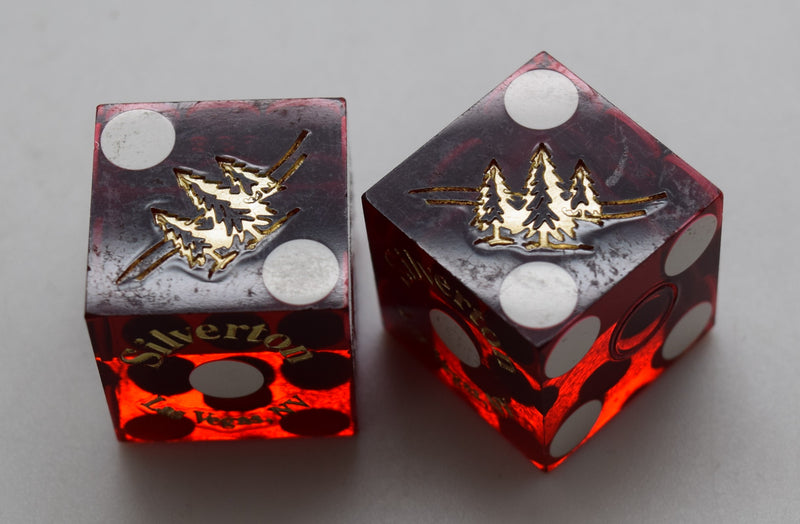 Silverton Hotel Las Vegas Nevada Dice Pair Red