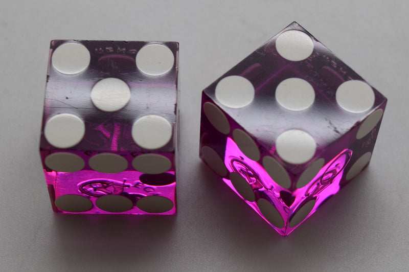 Silver Legacy Casino Reno, Nevada Dice Pair Purple