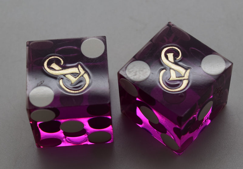 Silver Legacy Casino Reno, Nevada Dice Pair Purple