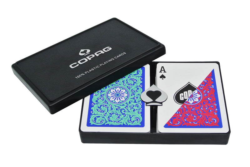 Copag Neoteric Green/Red Poker Size 2 Deck Setup