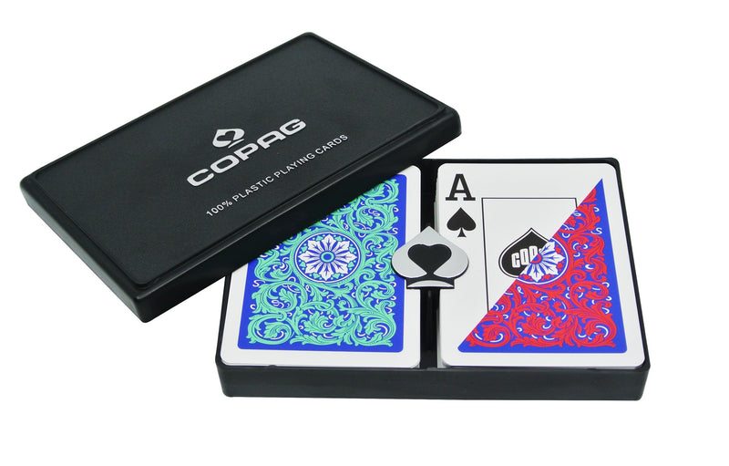 Copag Neoteric Green/Red Poker Size 2 Deck Setup