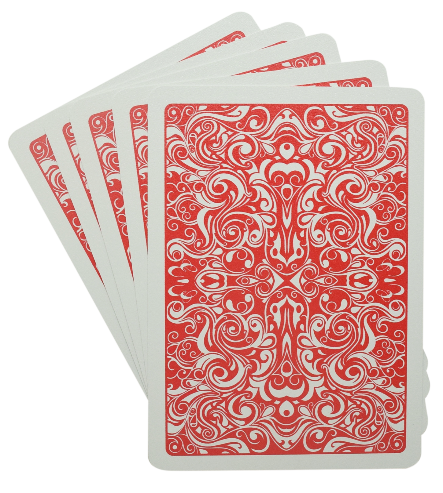 Dal Negro Virgolone Red Poker Size Jumbo Index 100% Plastic Deck