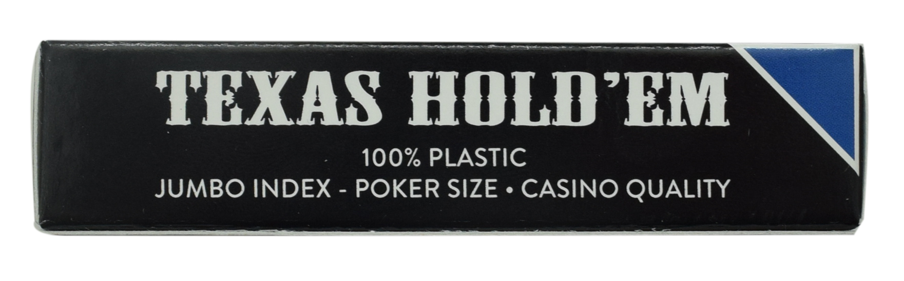 Dal Negro Texas Hold'em Blue Poker Size Jumbo Index 100% Plastic Deck