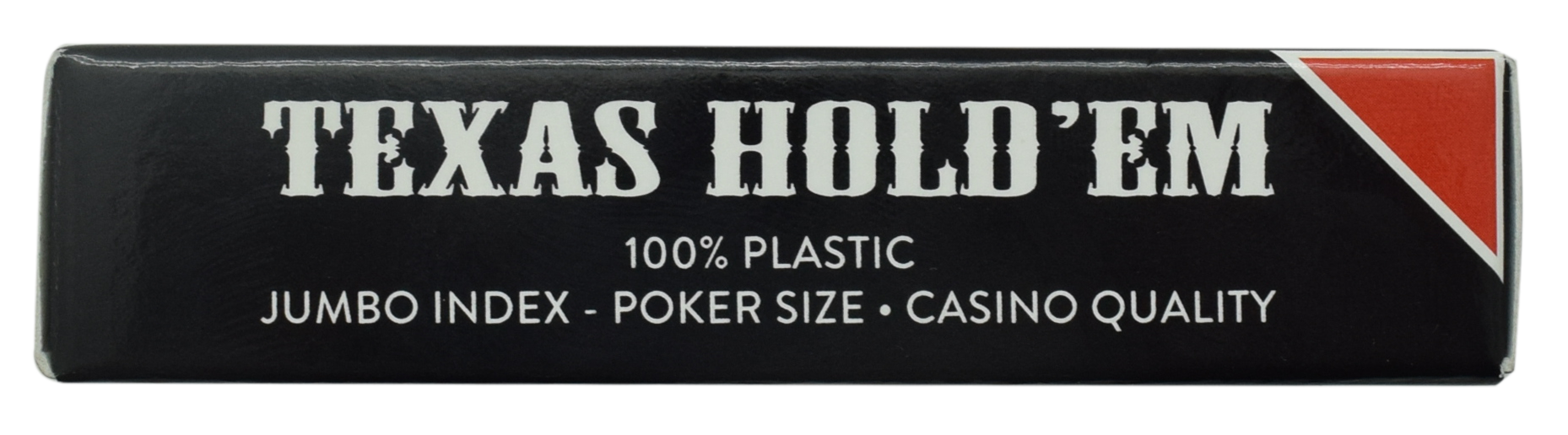 Dal Negro Texas Hold'em Red Poker Size Jumbo Index 100% Plastic Deck