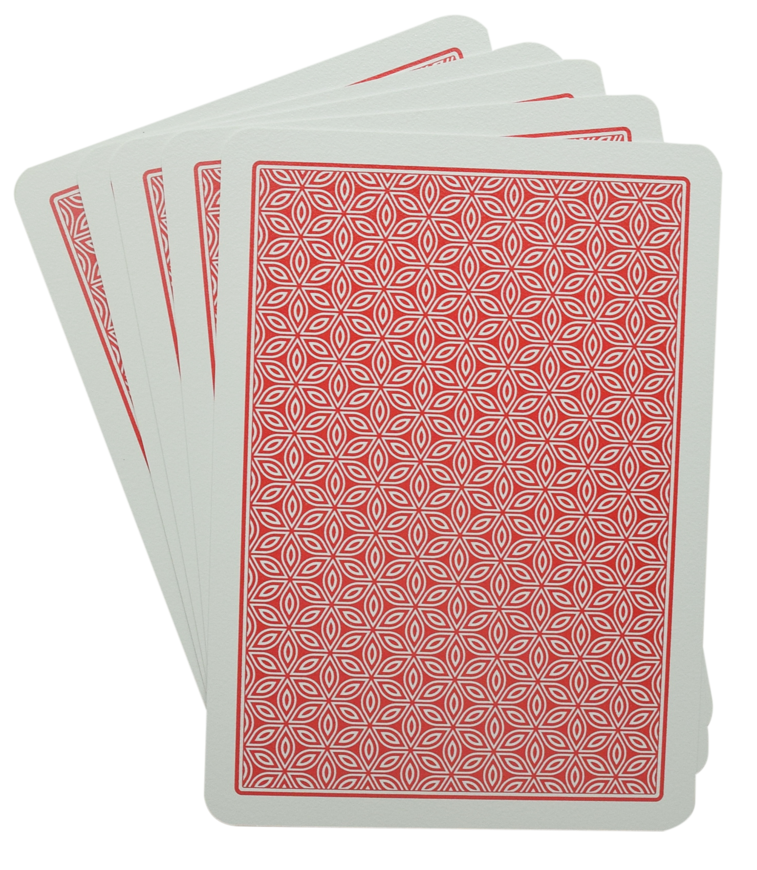 Dal Negro Texas Hold'em Red Poker Size Jumbo Index 100% Plastic Deck