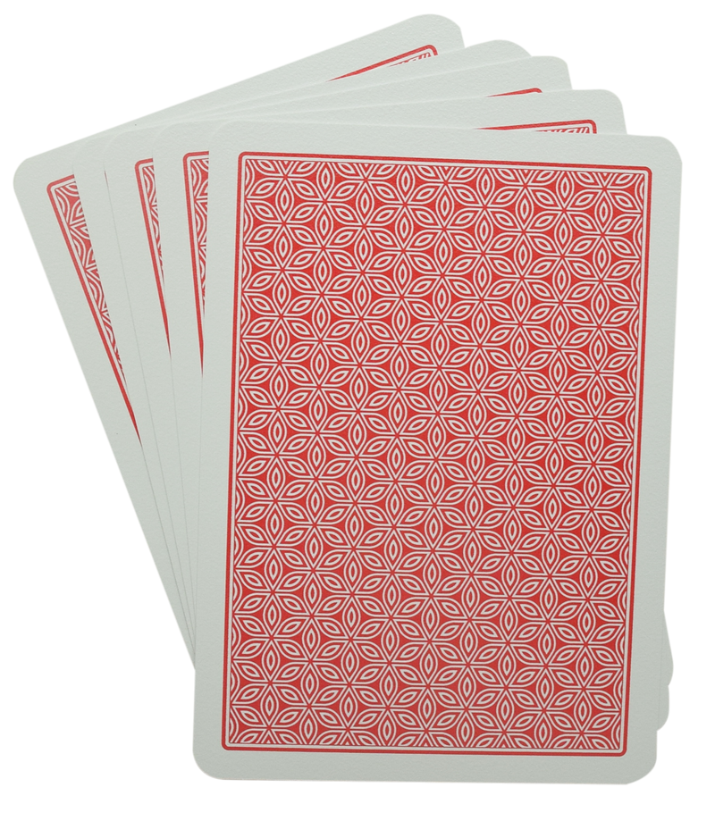 Dal Negro Texas Hold'em Red Poker Size Jumbo Index 100% Plastic Deck