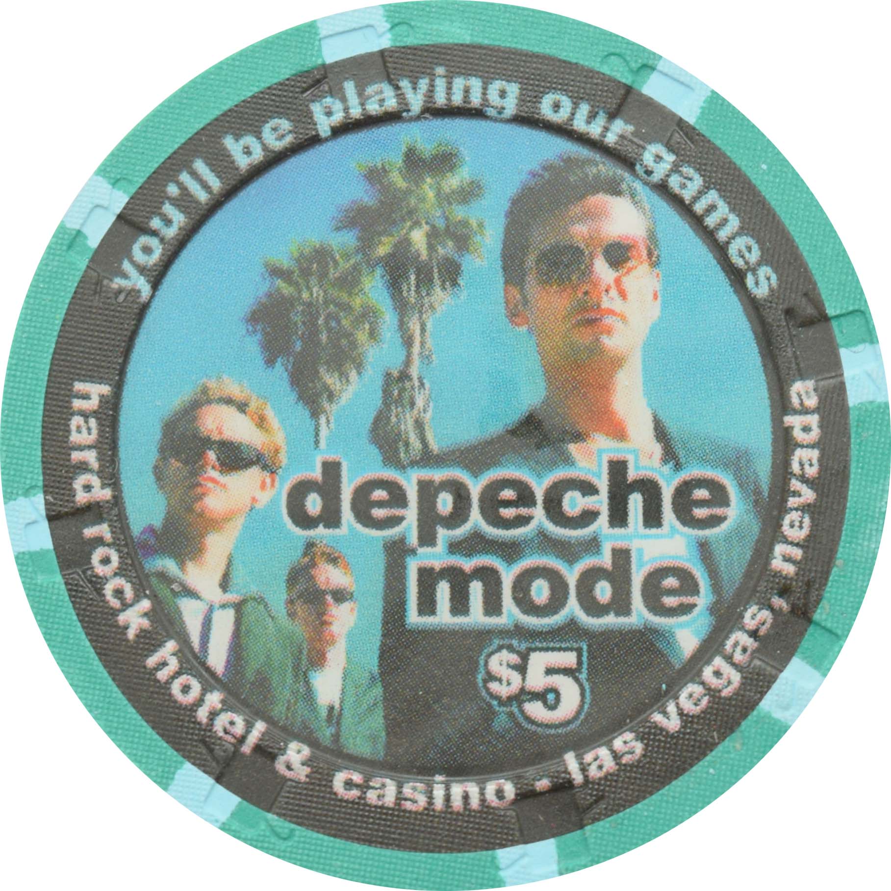 Hard Rock Casino Las Vegas Nevada $5 Depeche Mode Chip 2001