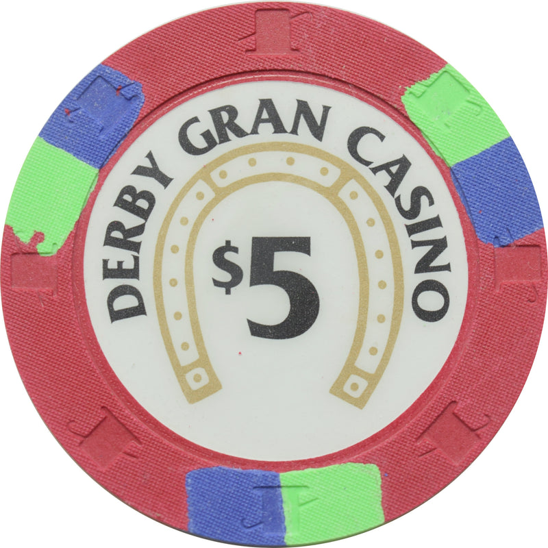 Derby Gran Casino Lima Peru $5 Chip