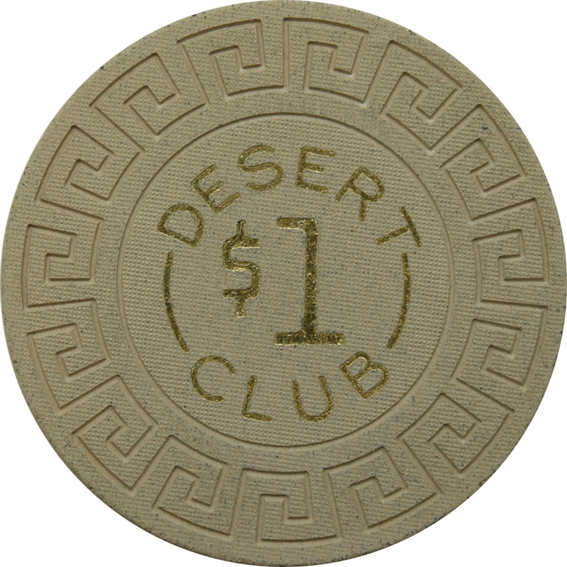 Desert Club Casino Gerlach Nevada $1 Chip 1966