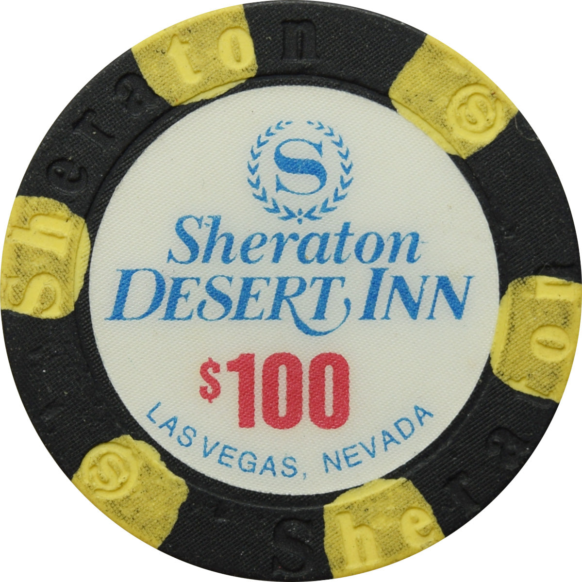 Desert Inn Sheraton Casino Las Vegas Nevada $100 Chip 1994