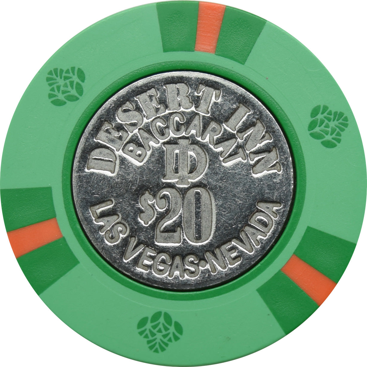 Desert Inn Casino Las Vegas Nevada $20 Baccarat Chip 1980s