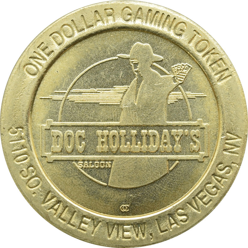 Doc Holliday's Saloon Las Vegas NV $1 Token 1996