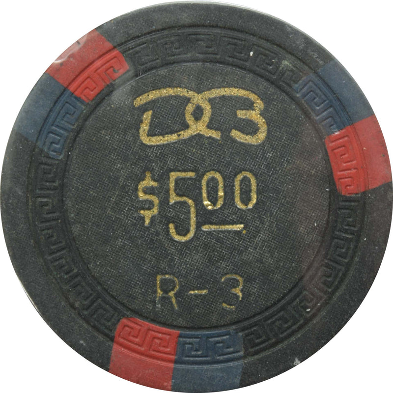 Dorado Beach Casino Dorado Puerto Rico $5 R-3 Small Key Chip