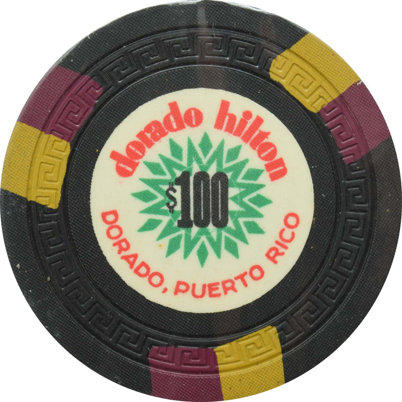 Dorado Hilton Casino Dorado Puerto Rico $100 Chip