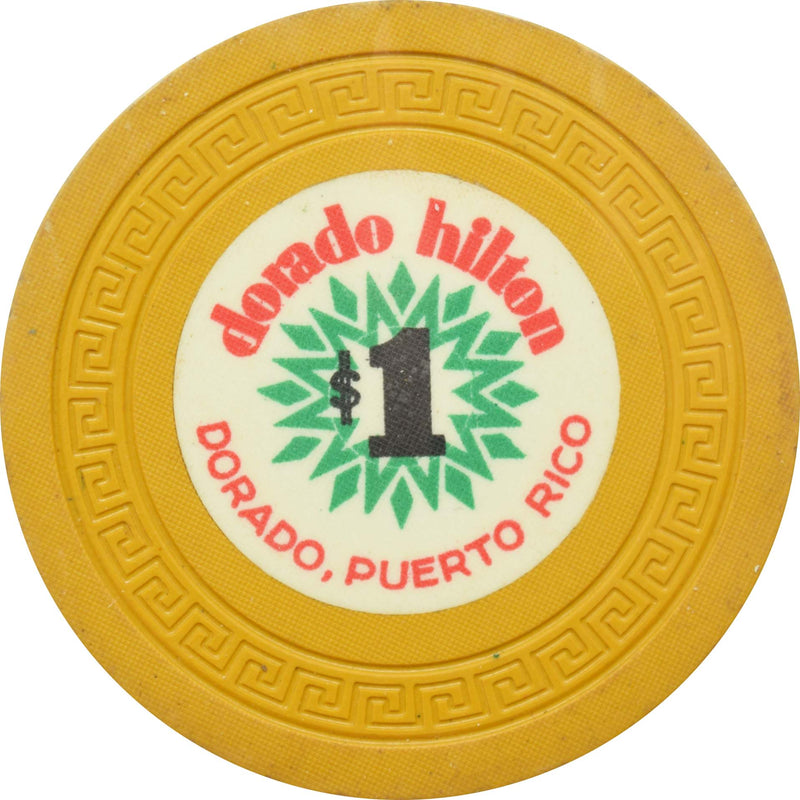 Dorado Hilton Casino Dorado Puerto Rico $1 Chip