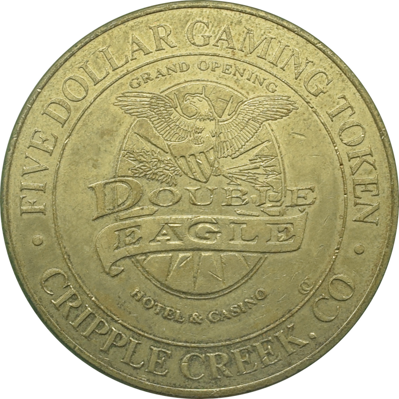 Double Eagle Hotel & Casino Cripple Creek Colorado $5 Token