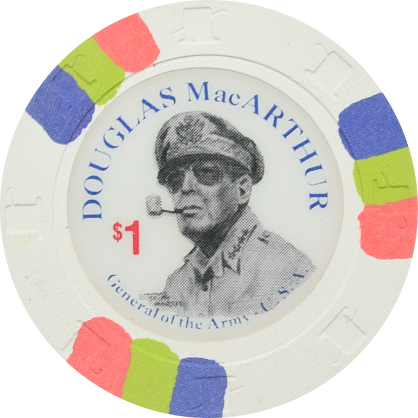 Douglas MacArthur U.S. Generals $1 Chip Paulson Fantasy