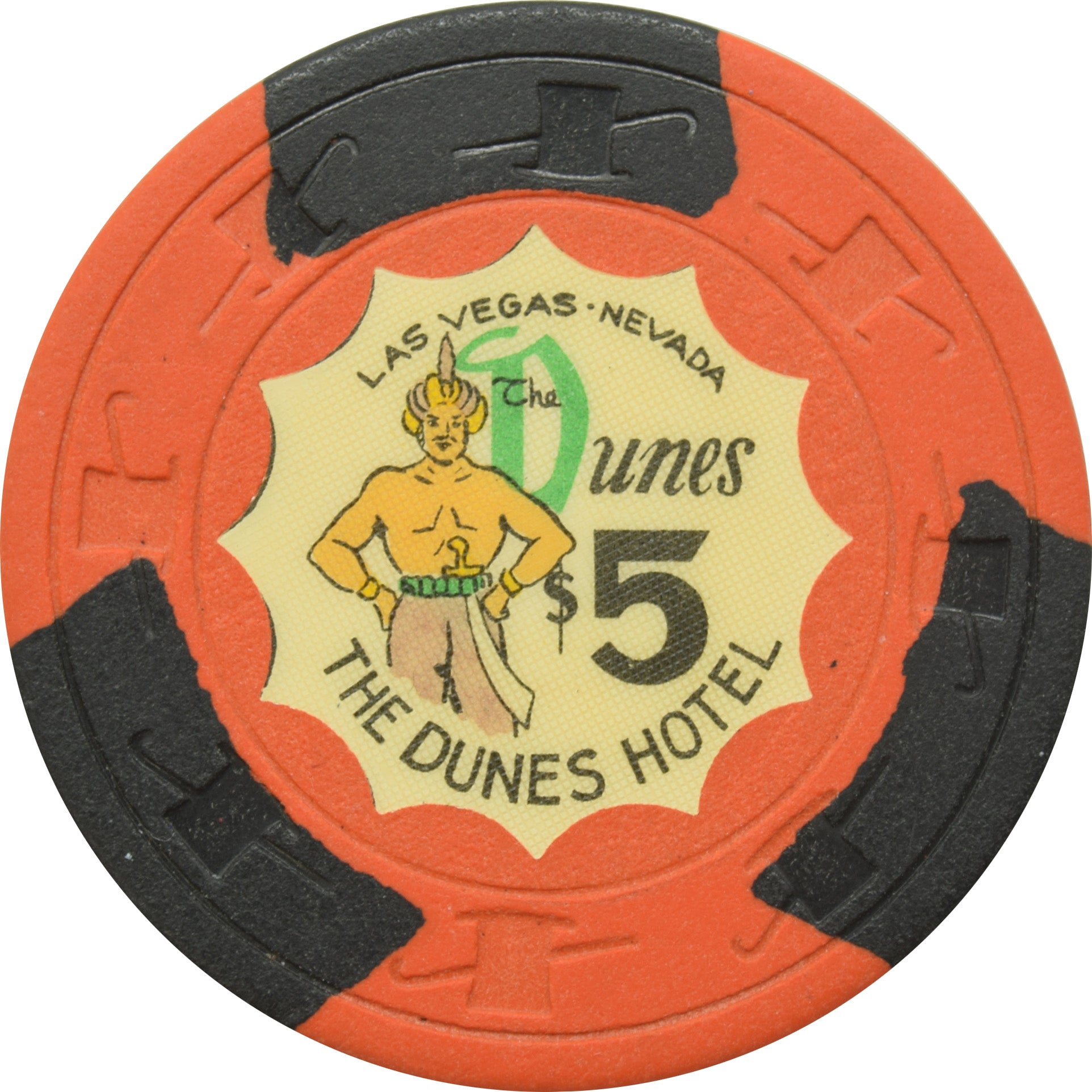 Dunes Casino Las Vegas Nevada $5 Chip 1961