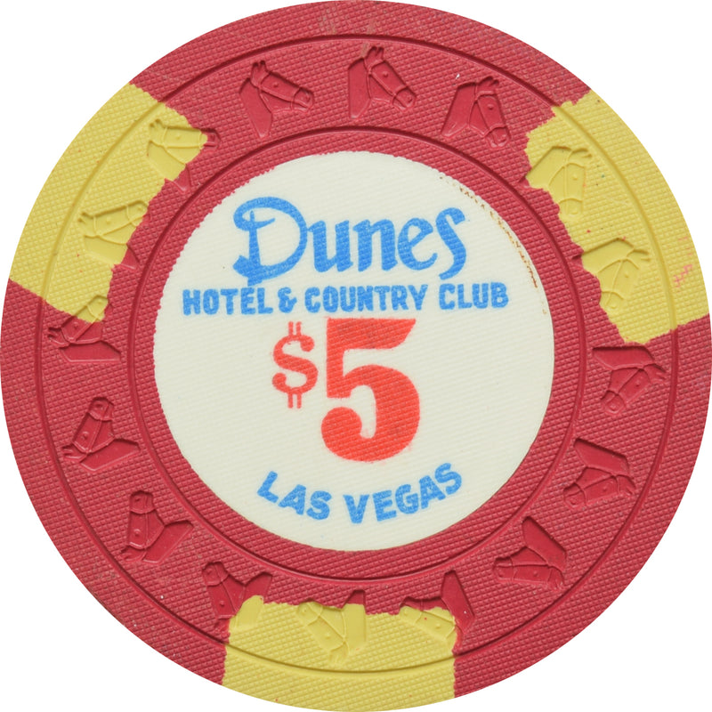 Dunes Casino Las Vegas Nevada $5 Chip 1980