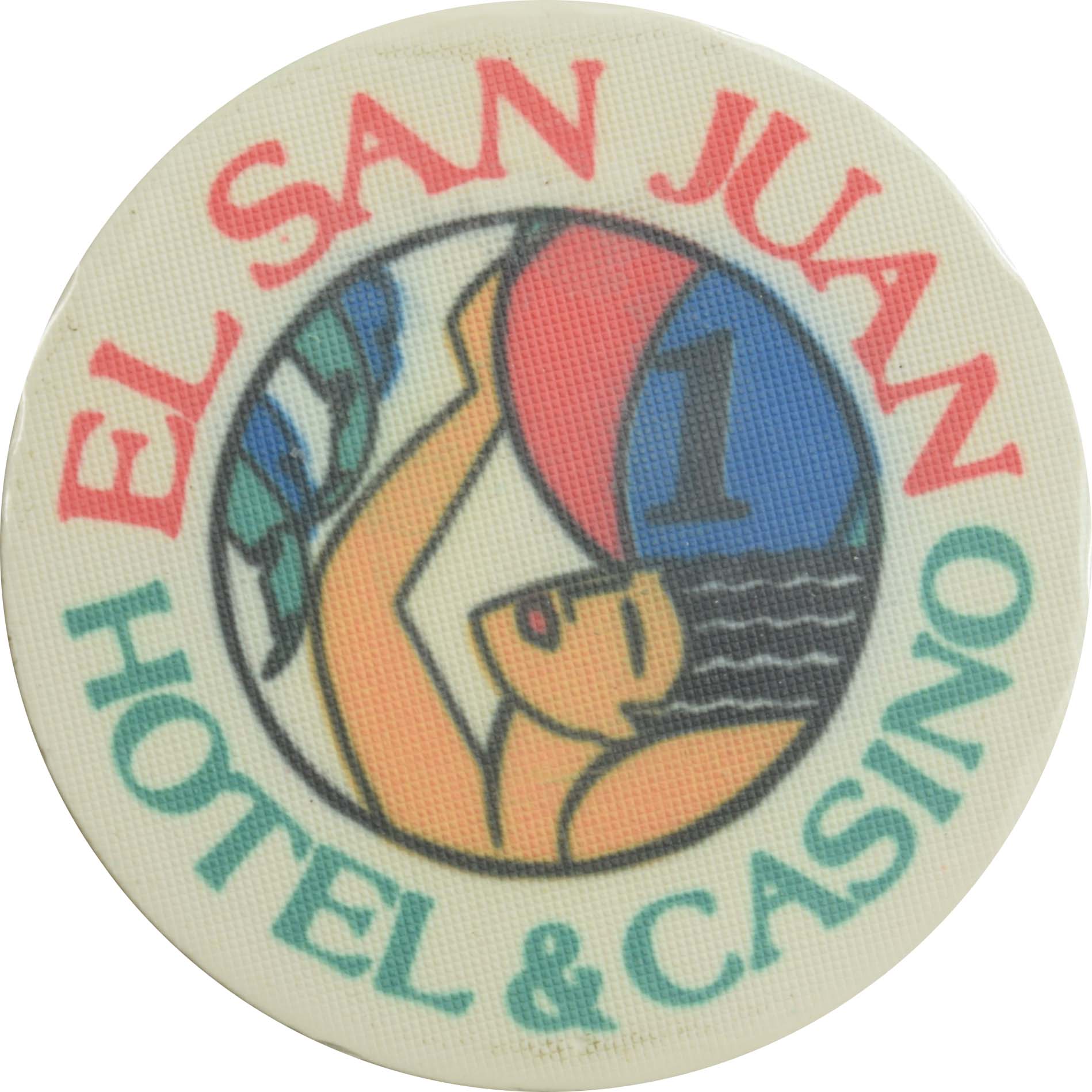 El San Juan Hotel Casino Isla Verde Puerto Rico $1 Ceramic Chip