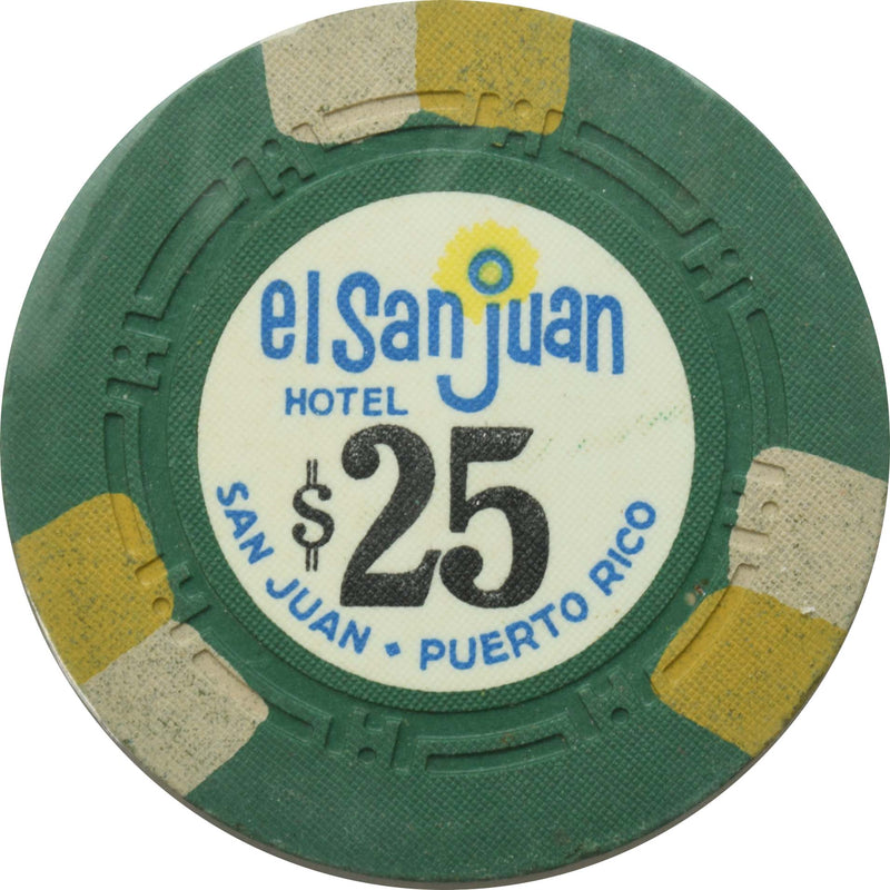 El San Juan Hotel Casino Isla Verde Puerto Rico $25 H.C.E Chip