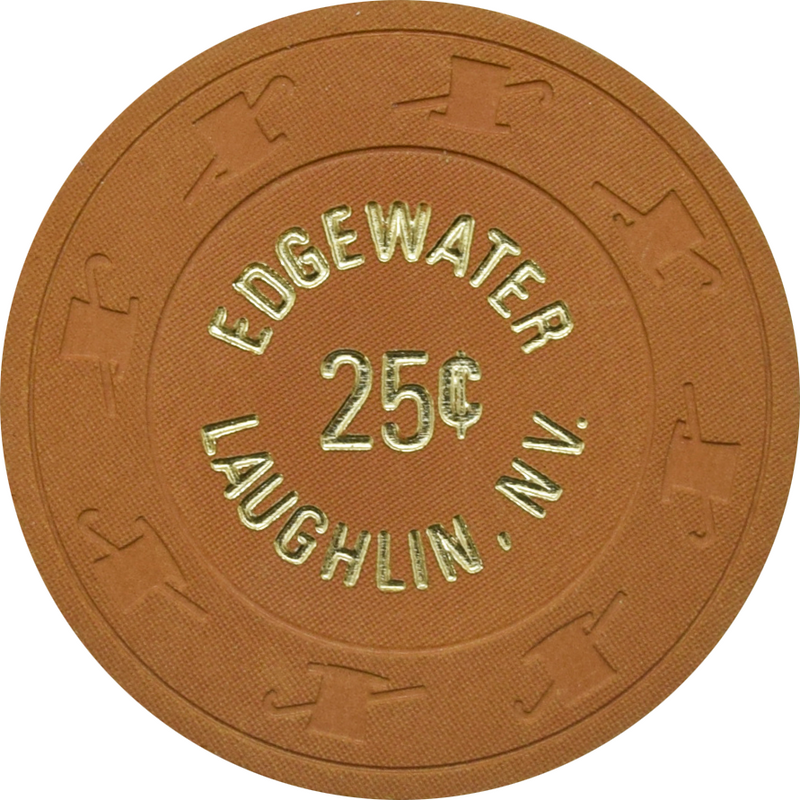 Edgewater Casino Laughlin Nevada 25 Cent Chip 1980s