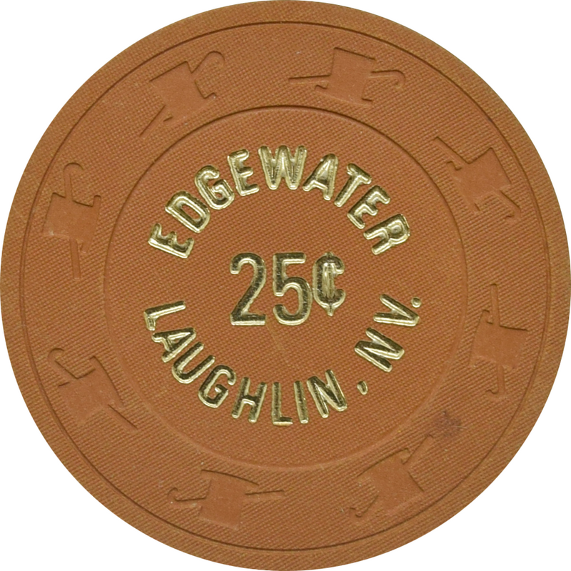 Edgewater Casino Laughlin Nevada 25 Cent Chip 1980s