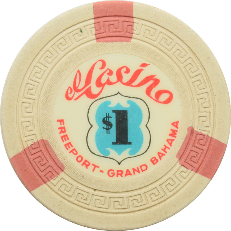 El Casino Freeport Bahamas $1 Chip