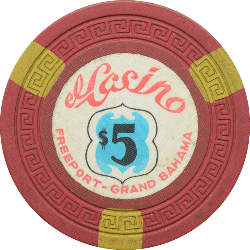 El Casino Freeport Bahamas $5 Chip