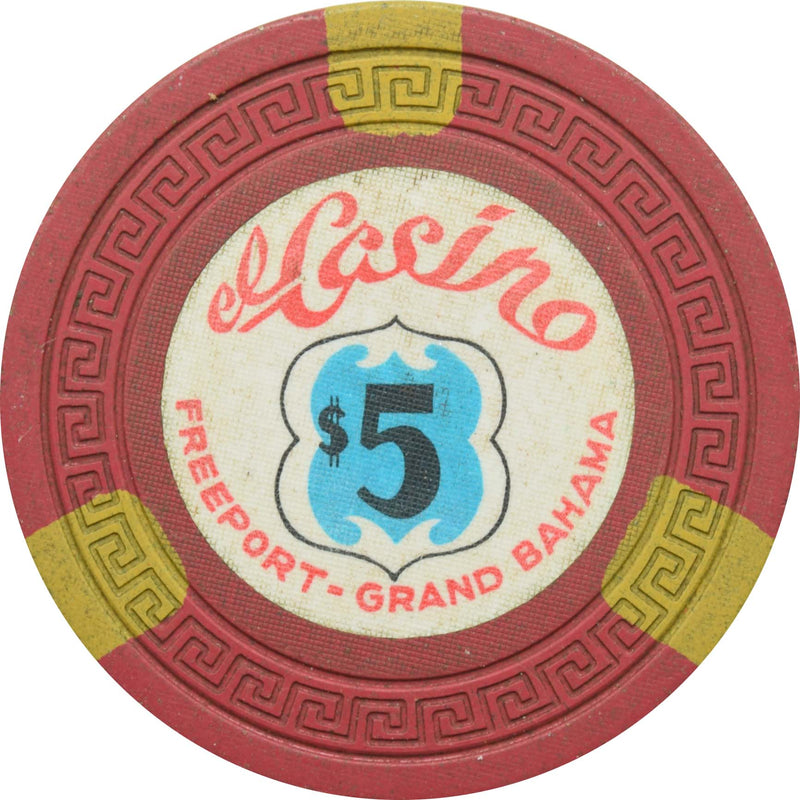 El Casino Freeport Bahamas $5 Chip