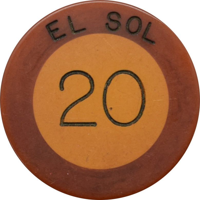 El Sol Casino Santiago de Cuba $20 Chip