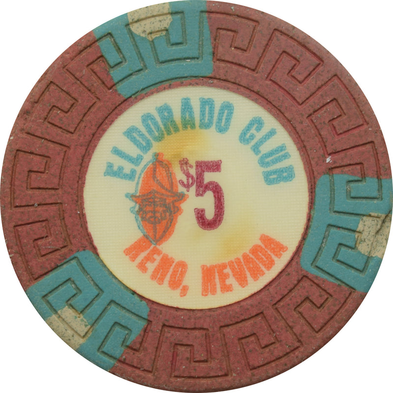 Eldorado Casino Reno Nevada $5 Chip 1970s