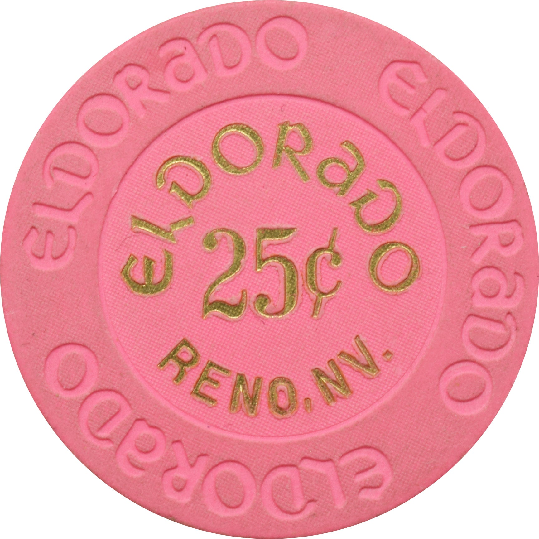 Eldorado Casino Reno Nevada 25 Cent Chip 1986