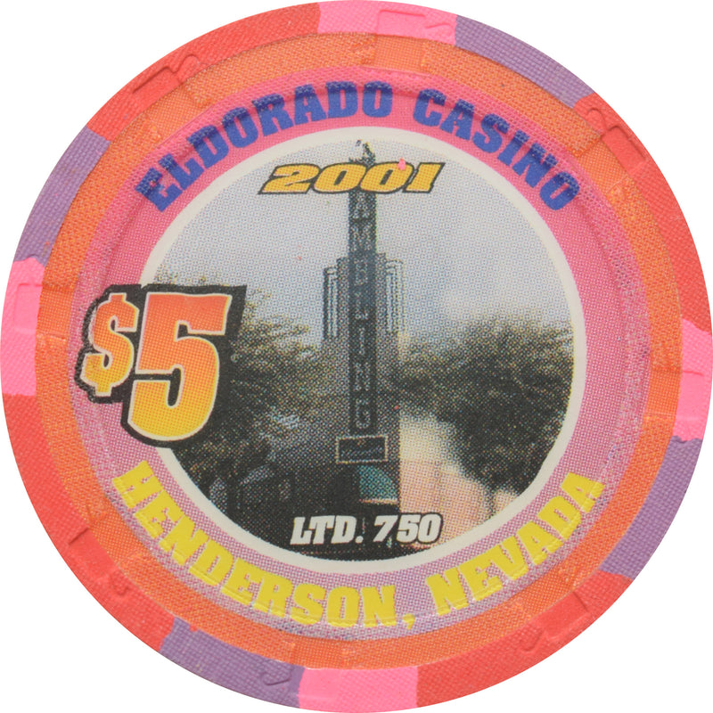 Eldorado Casino Henderson Nevada $5 Richard Petty Chip 2001