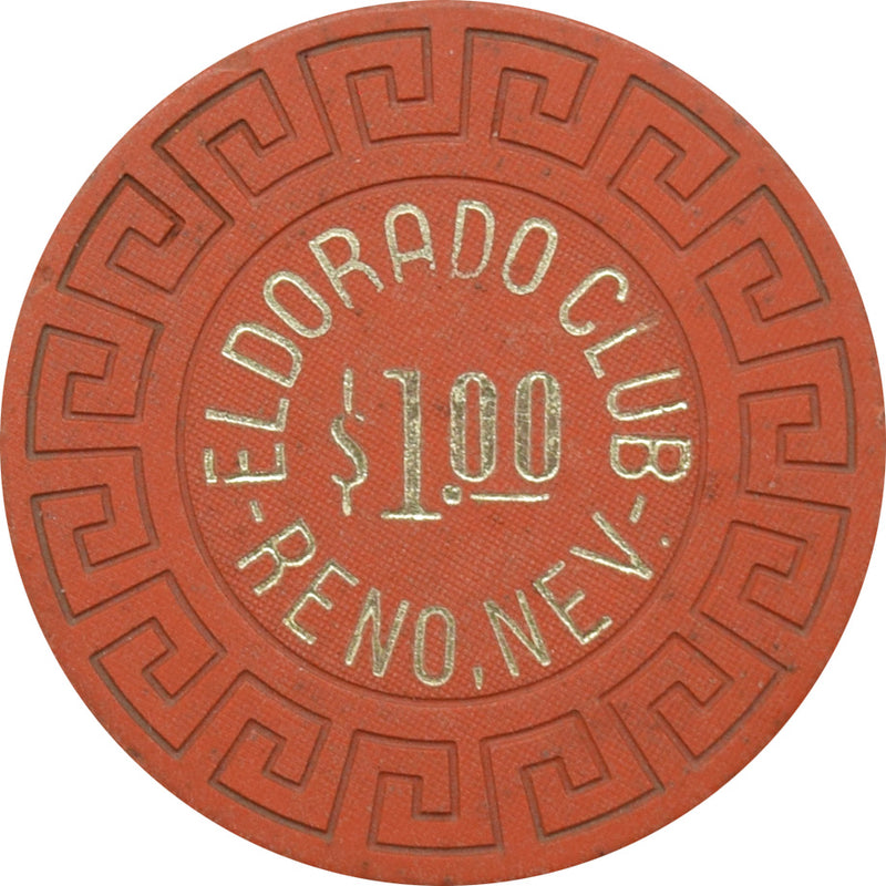 Eldorado Club Casino Reno Nevada $1 Chip 1970s