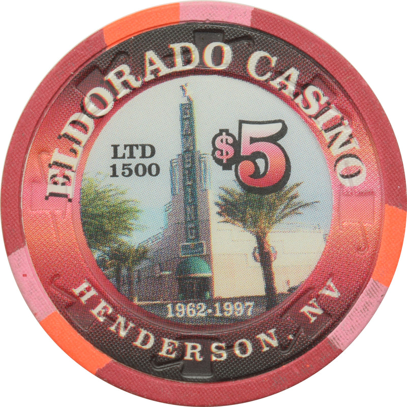 Eldorado Casino Henderson Nevada $5 35th Anniversary Chip 1997