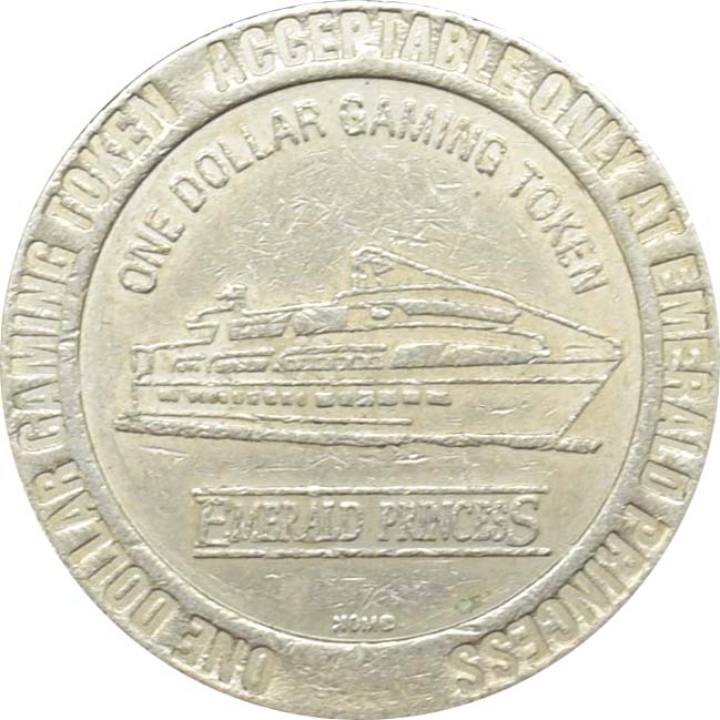 Emerald Princess Casino Brunswick Georgia $1 Token 1992