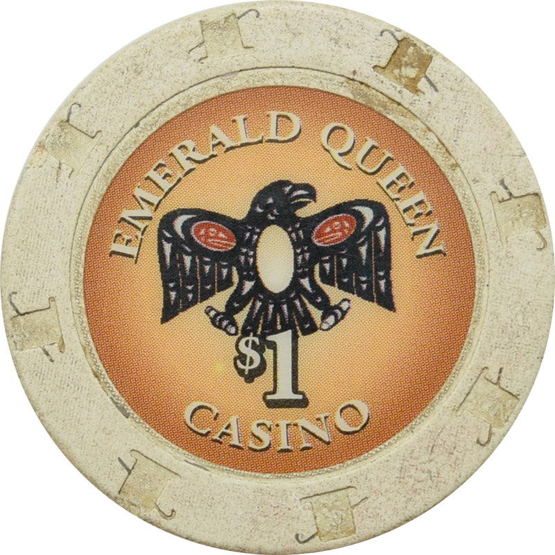 Emerald Queen Casino Tacoma Washington $1 Chip