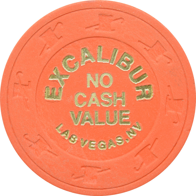 Excalibur Casino Las Vegas Nevada NCV Orange Chip 1990s