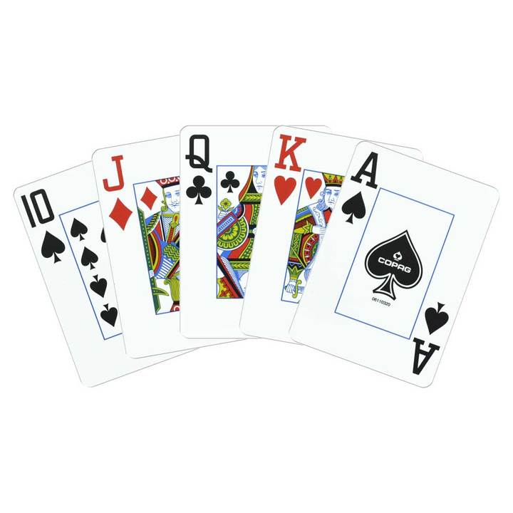 Copag 1546 Red/Blue Poker Size 2 Deck Setup