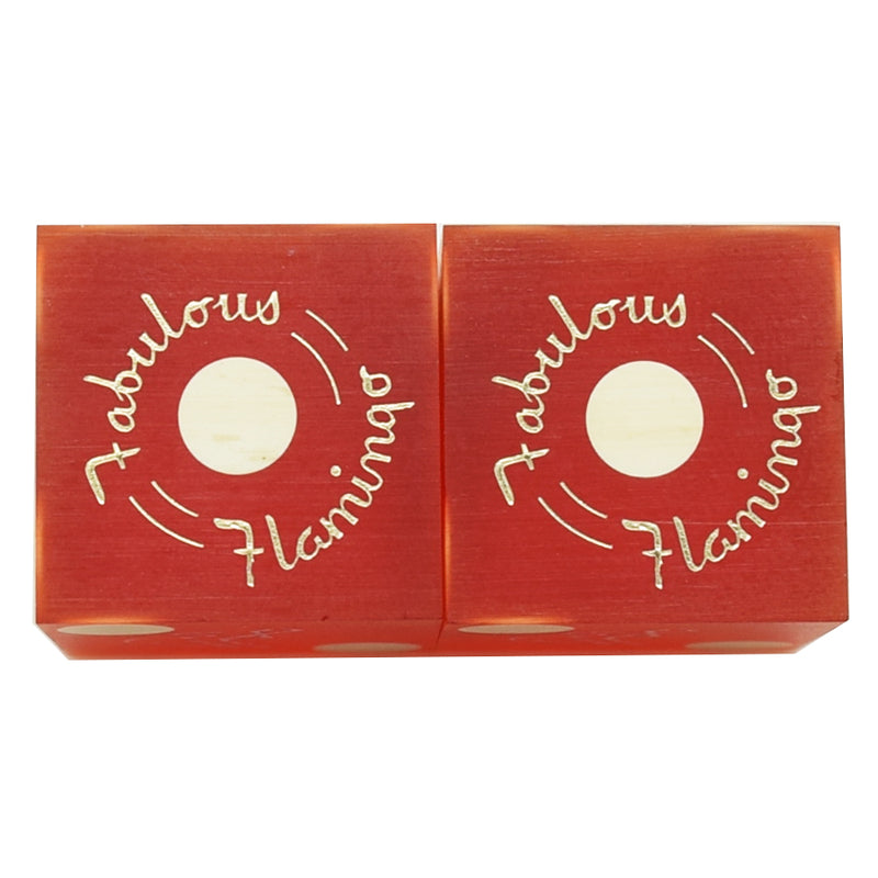 Flamingo Casino Las Vegas 1960s Pair of Dice "Fabulous Flamingo"