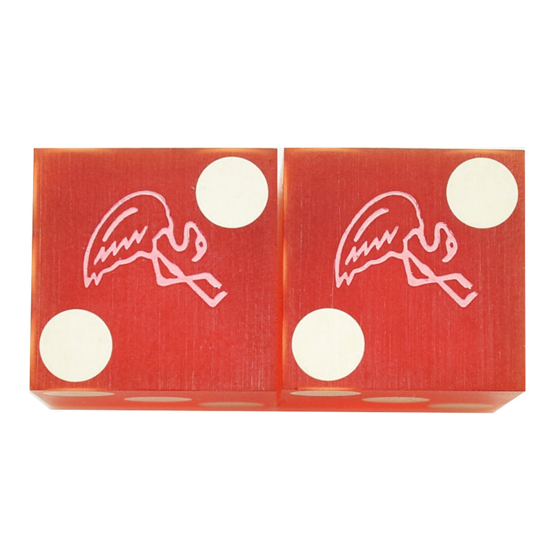 Flamingo Casino Las Vegas 1960s Pair of Dice "Fabulous Flamingo"