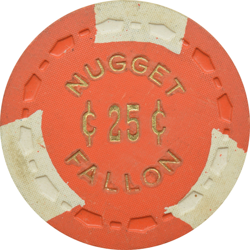 Fallon Nugget Casino Fallon Nevada 25 Cent Chip 1972