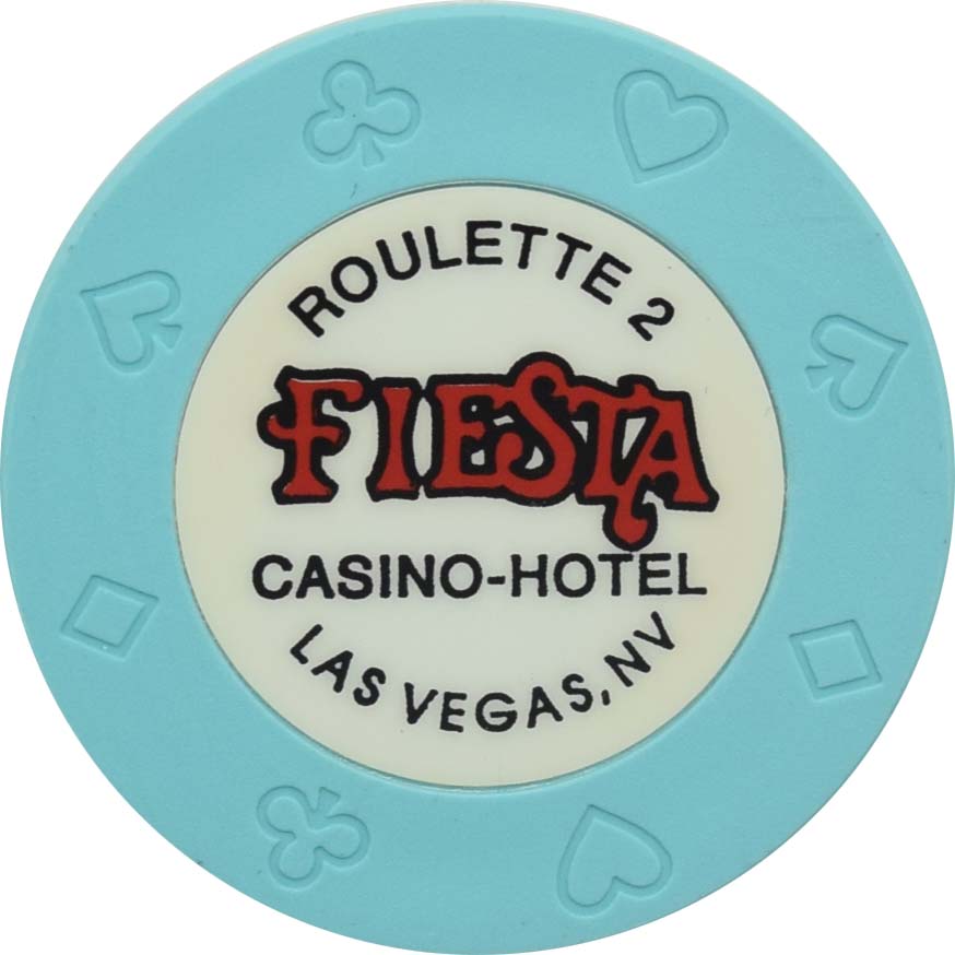 Fiesta Casino North Las Vegas Nevada Roulette 2 Light Blue Chip 1994