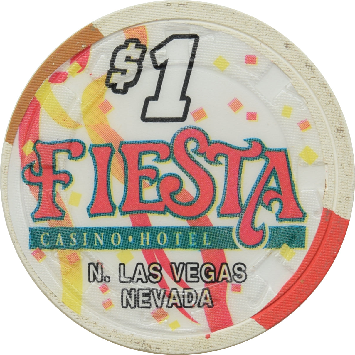 Fiesta Casino North Las Vegas Nevada $1 Chip 1998