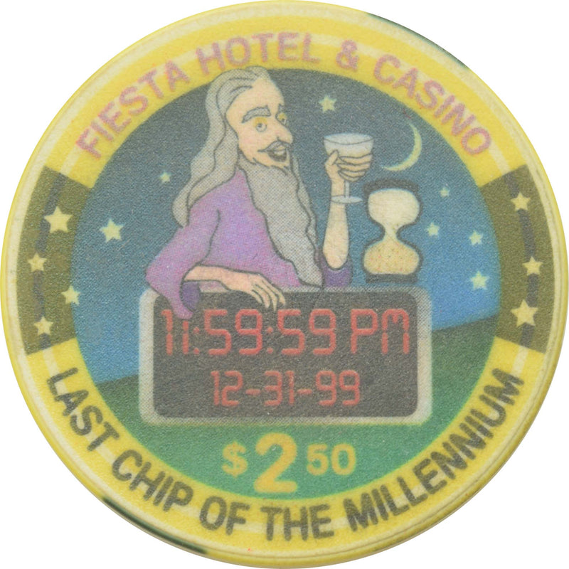 Fiesta Casino North Las Vegas Nevada $2.50 Last Chip of the Millennium 1999